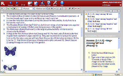 RiverDocs Converter Server Edition web client with converted document displayed.